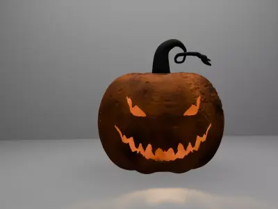 Halloween Pumpkin 3D Model 3D print model
