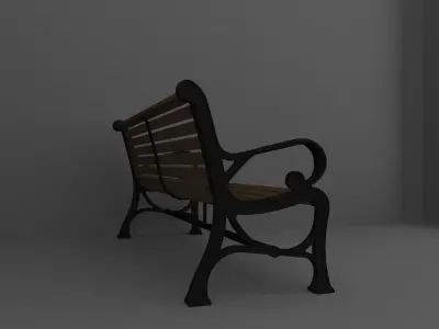 Bench park Free 3D model