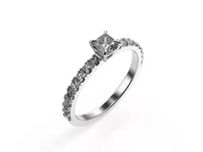 Princess ring Free 3D print model