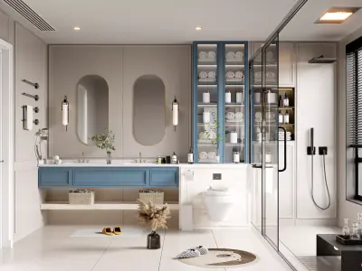 Modern Bathroom 3D Model 3D model