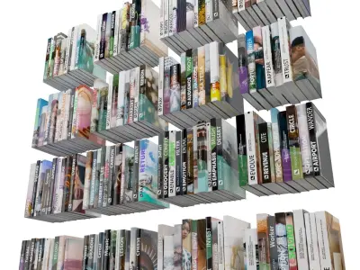 Books 150 pieces 1-8-1 3D model