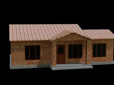 Village Home 1 Free low-poly 3D model