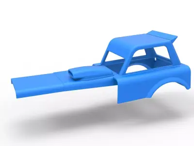 Shell of New Zealand Superstock car Version 2 Scale 1 to 25 3D print model