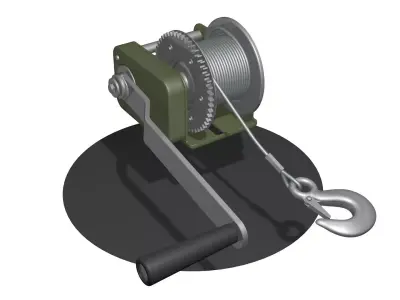 3 WINCH CAR for SUVs and ATV 3D model