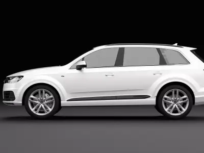 Audi Q7 Tfsi e White 3D model