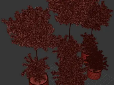 Outdoor Plant stree 01 3D model