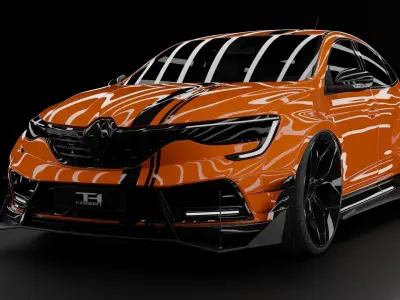 Renault Arkana Widebody Rigged 3D model