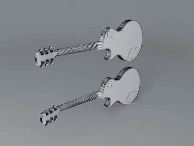 Gibson Les Paul Custom guitar Free 3D model