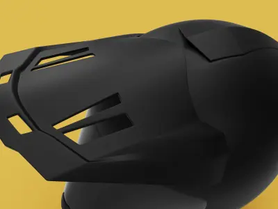Motorcycle Riding Helmet 3D model