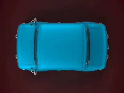 Cartoon Car  Low-poly 3D model by Abhiraj