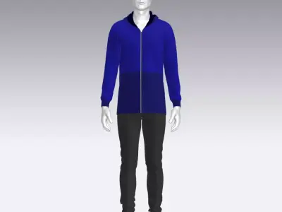 Sport Suit Low-poly 3D model 48