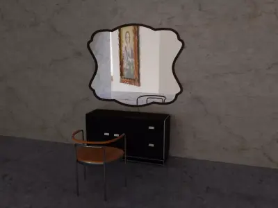 Fancy Wall Mirror Collection Free 3D model