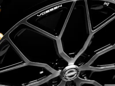 Vossen Hybrid forged HF2 car ring Low-poly 3D model