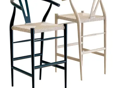 Crate and Barrel - Crescent Bar Stool 3D model