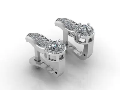 Mini Set Ring Pendant Earrings STL 3DM Womens Jewelry 3D print model