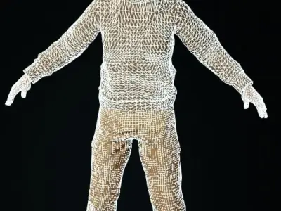 Realistic 3D School Boy RIGGED for Unreal Engine 3D model