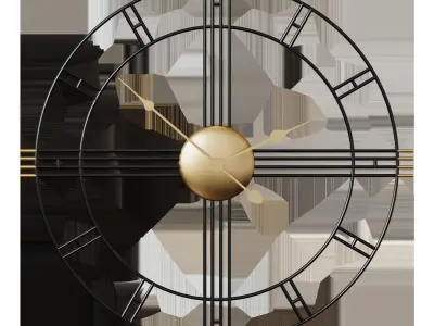 Imperialist wall clock 3D model