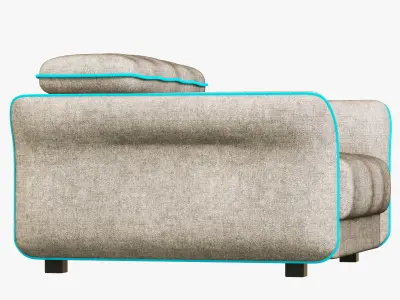 Hasta Sacramento armchair 3D model