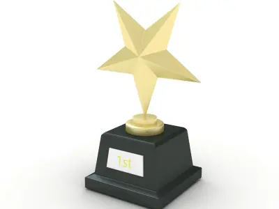 Star Trophy Awards 3D model