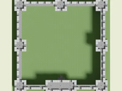 Castle Walls 3D model