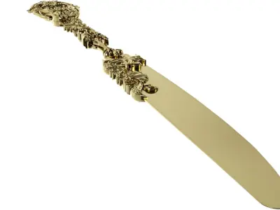 Royal Gold Premium Elite Knife 3D model