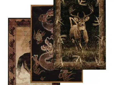 Rug Set 996 3D model