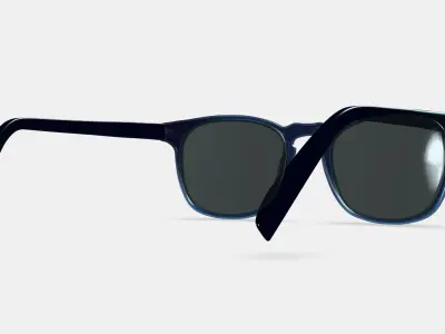 Elio Sunglasses in Inlet Crystal 3D model