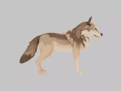 Lord Brahma Hindu creature Low-poly 3D model