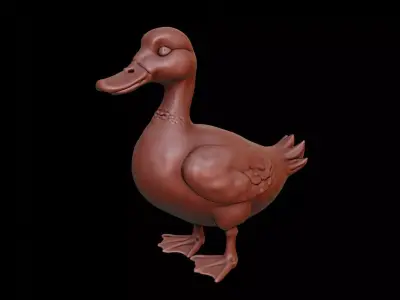 Duck Animal Sculpture 3D print model purchase