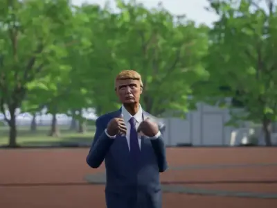 Donald Trump 3D version 2 UE4-coolgames 3D model