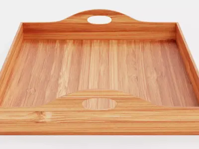 -Bamboo Tray V2- 3D model