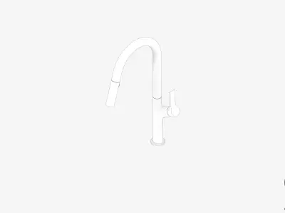 Sink Mixer - Luxury - Link - Pull Out - 316SS Low-poly 3D model