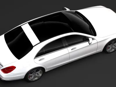 Mercedes Benz S 450 Lang 4MATIC V222 2018 3D model