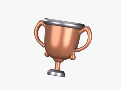 Trophy 3D Illustration 3D model