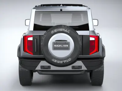 Generic Offroad EV v1 2022 LowPoly 3D model