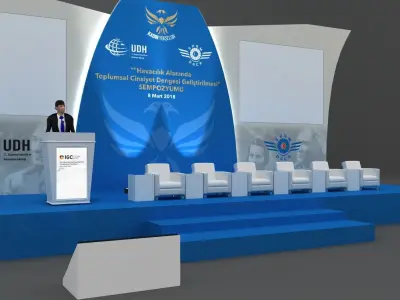  3D model Congress Stage 096 3D model