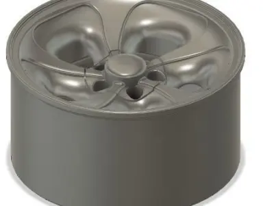 3d printable Chevy wheel 3D print model