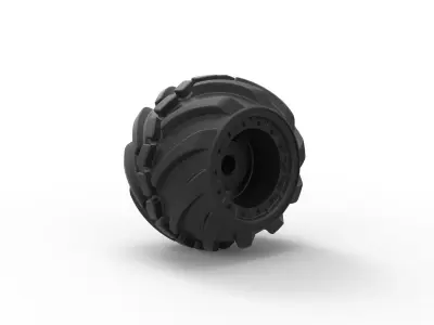 Offroad wheel 16 3D print model