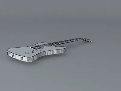 Firebird style guitar Free 3D model
