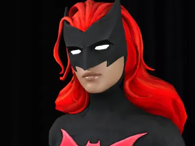 Batwoman Low-poly 3D model