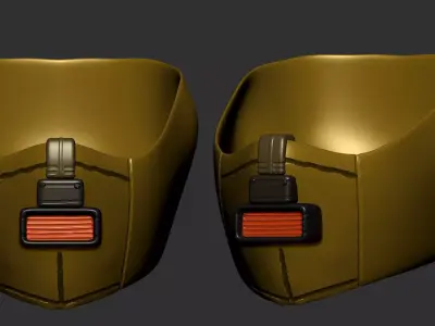 gas mask helmet scifi high poly sculpt 3d printable  3D model buy