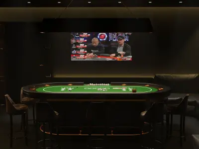 Poker Room 3D Set 3D model