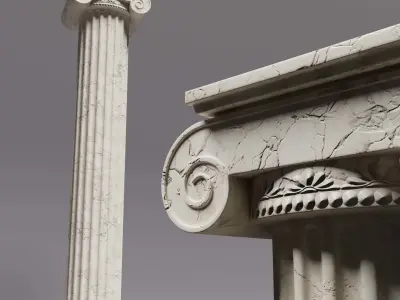 Ionic column 3D model
