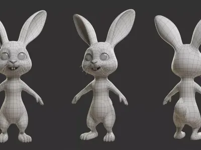 Rabbit  Stylize II Cartoon Low-poly 3D model