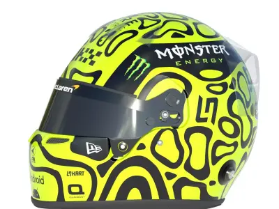 F1 Lando Norris Helmet 2024 3D model