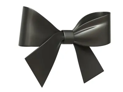 Christmas Bow Ribbon 82 Low-poly 3D model