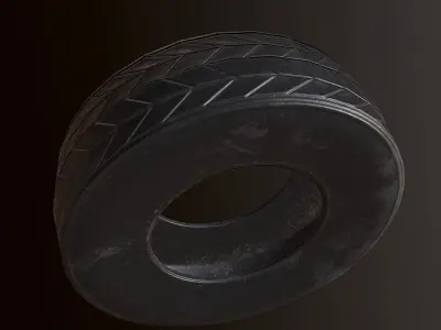 Tire - PBR Game Ready Low-poly 3D model