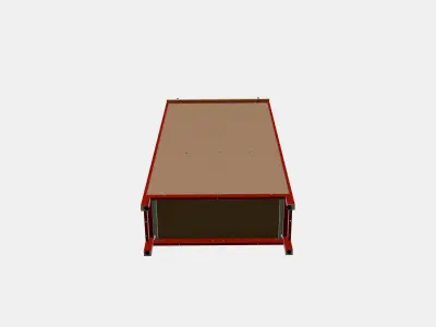 HEMNES Glass-door cabinet with 3 drawers 2 3D model