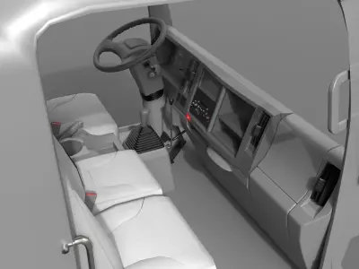 ISUZU NLR130 Carry interior 3D model