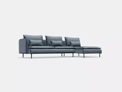SODERHAMN 4-seat sofa 1 Low-poly 3D model